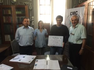 Junto a la Autoridades del Colegio Médico 