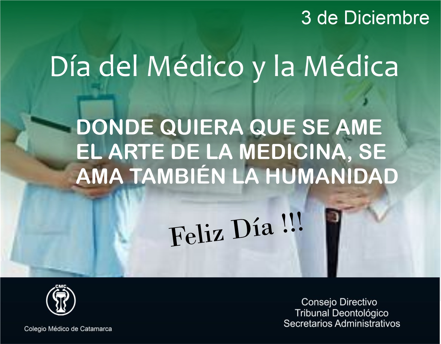 Feliz Día del Médico y la Médica Colegio de Médicos